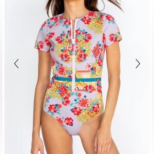 ⭐️Johnny was Japer Neoprene one piece swimsuit size XS NWT color multi